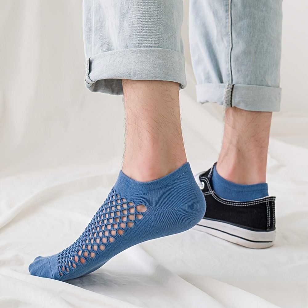 Ankle Sock Low Cut - Chaussettes courtes unies à design ajouré