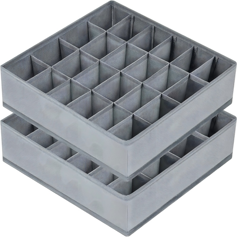 Sock Organizer Tray - Boîte de rangement pliable à 24
