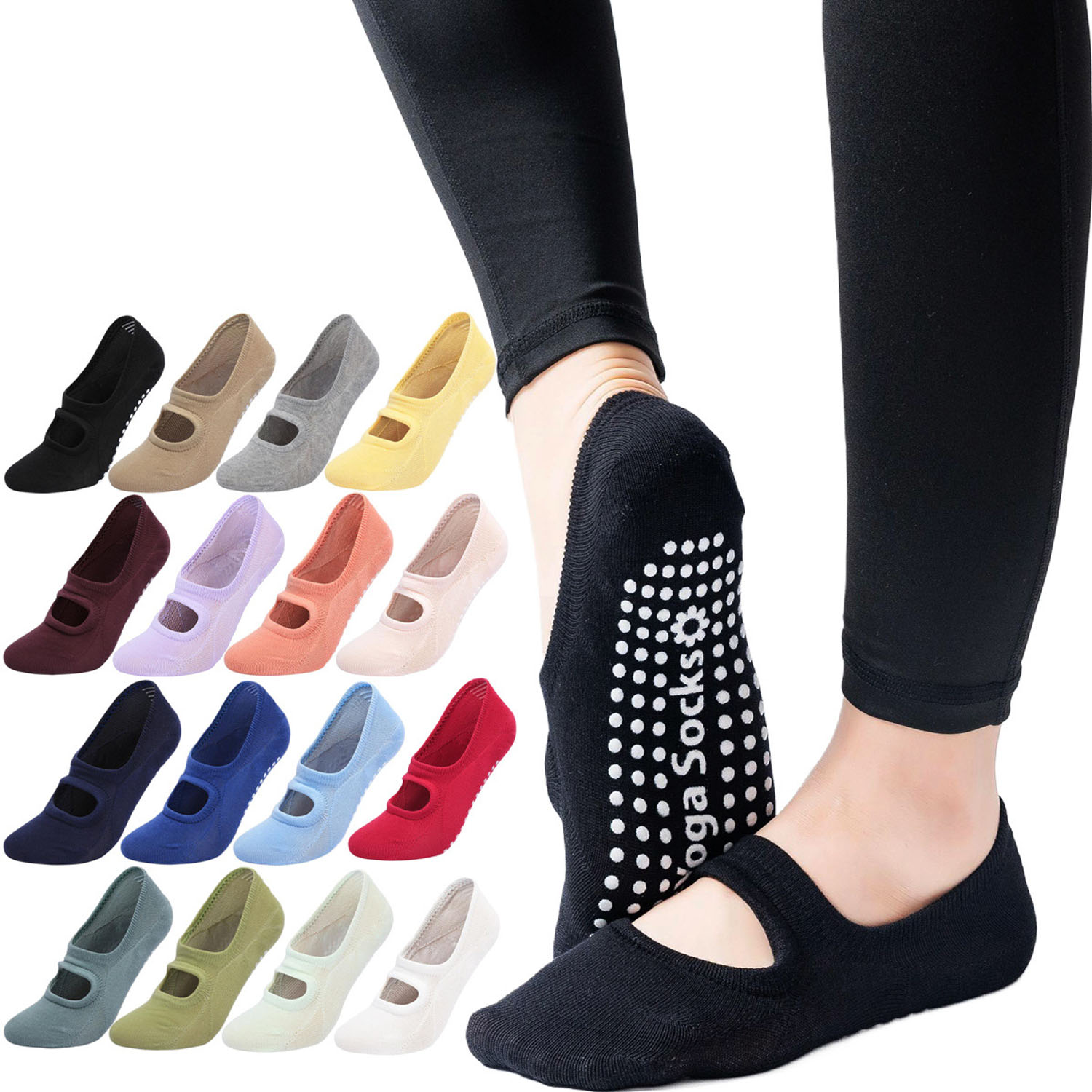 Grip Sock Yoga - Chaussettes de yoga pour femmes de