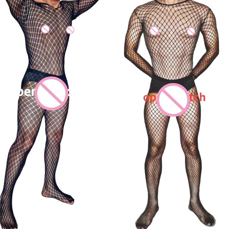 Fishnet Stocking Women - Lingerie Sexy noire grande taille pour