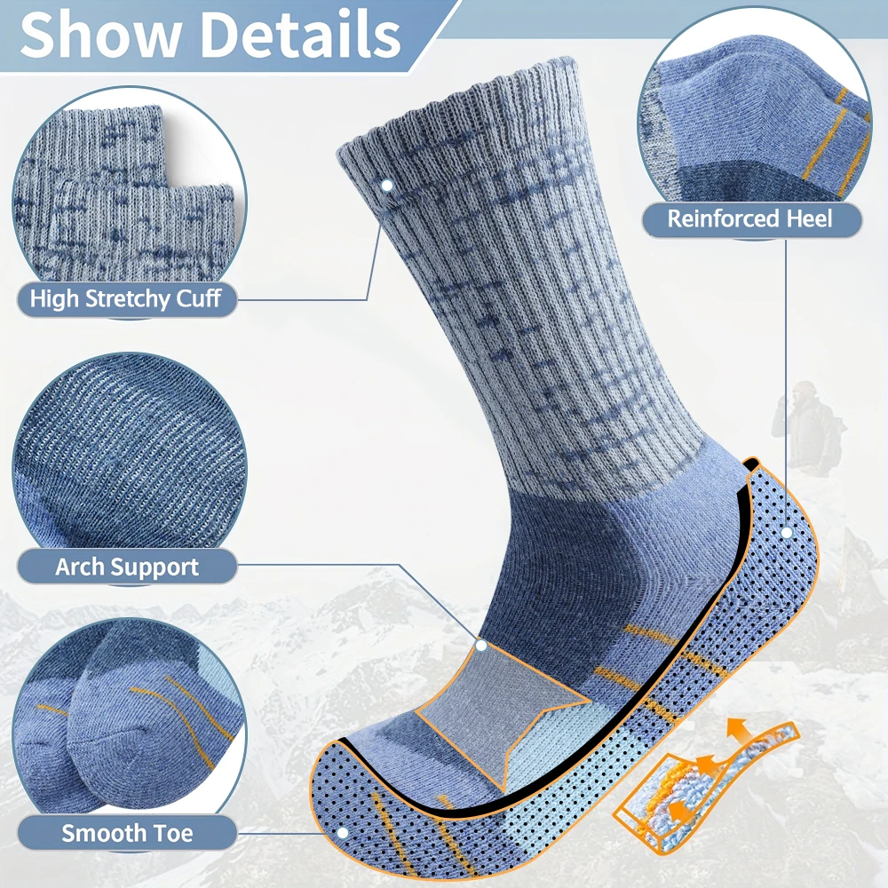 5 paires de chaussettes d'hive - Wool Hiking Sock avis et prix