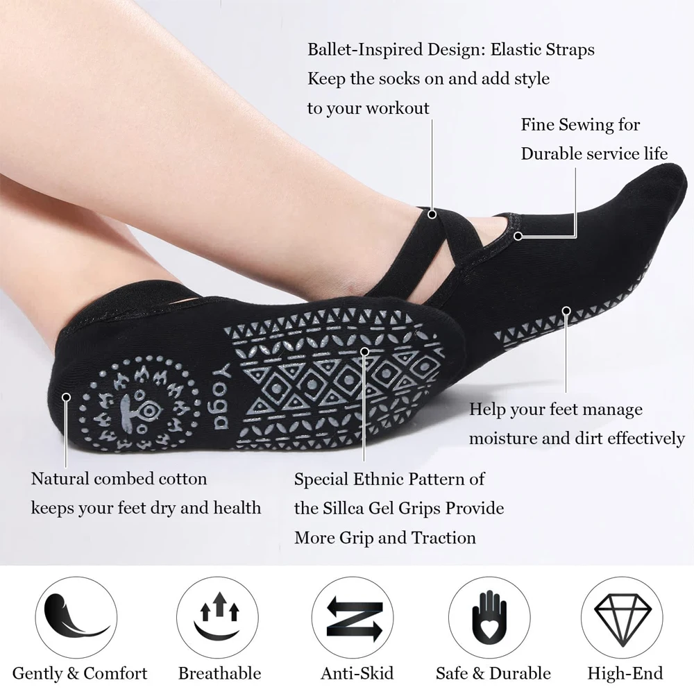 1 paire de chaussettes de yoga - Grip Sock Yoga avis et prix