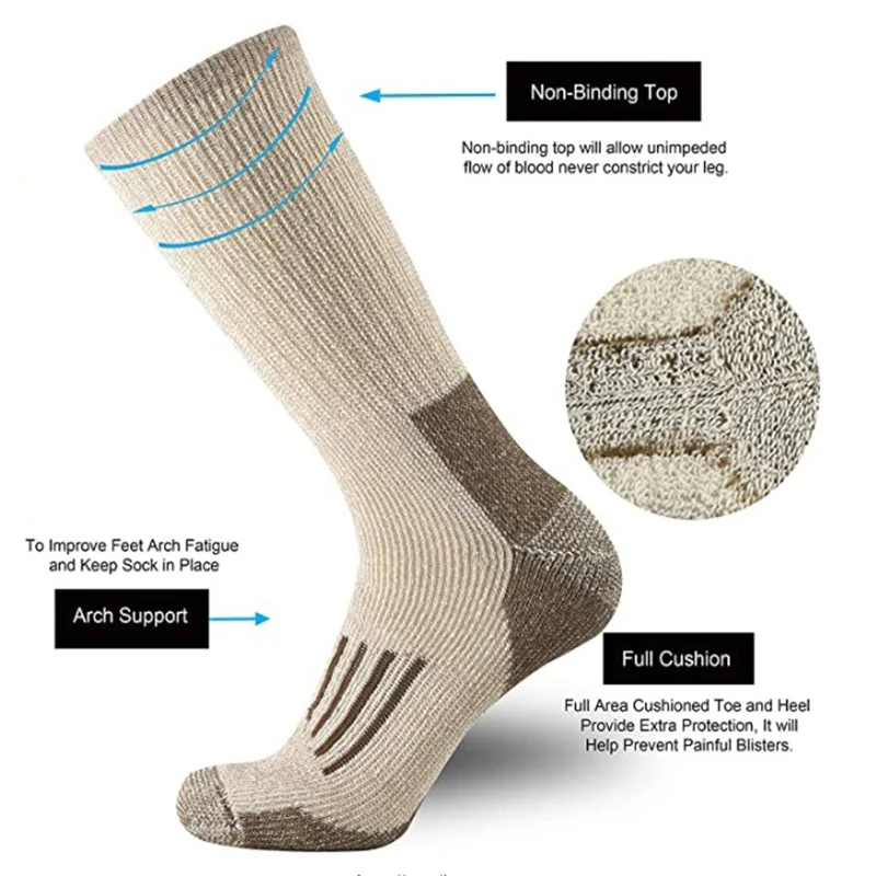 Chaussettes 80% laine, chaudes - Wool Hiking Sock avis et prix