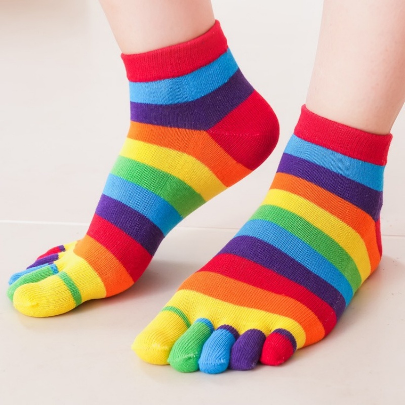 Chaussettes pour femmes, rayée - Toe Sock Split avis et prix